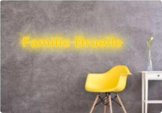 Custom text: Familie Druelle